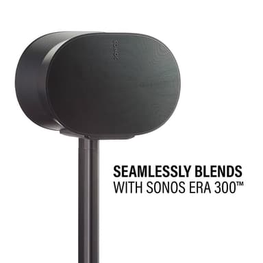 SANUS Golvstativ för Sonos ERA 300 Singel Svart