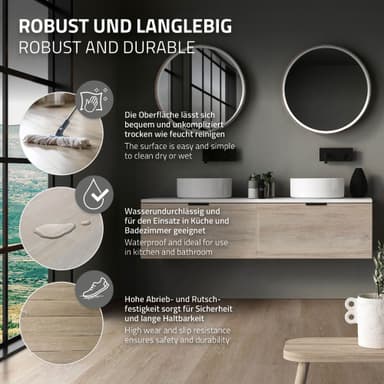 6 m² Click vinylgolv ek 4,2 mm brunt PVC-laminat