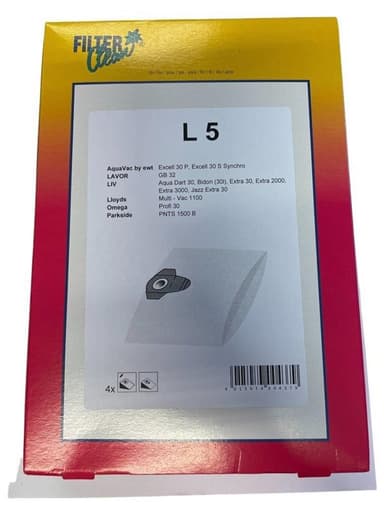 Dammsugarpåsar L5 til LIV / Omega 4-pack