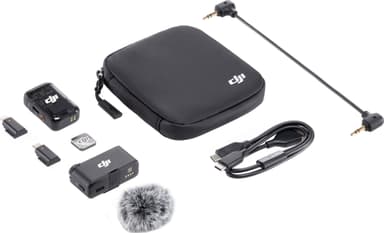 DJI Mic 2 trådlöst videomikrofonset (svart)