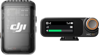 DJI Mic 2 trådlöst videomikrofonset (svart)