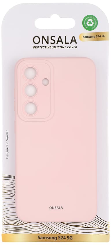 Onsala Samsung Galaxy S24 silikonfodral (rosa)