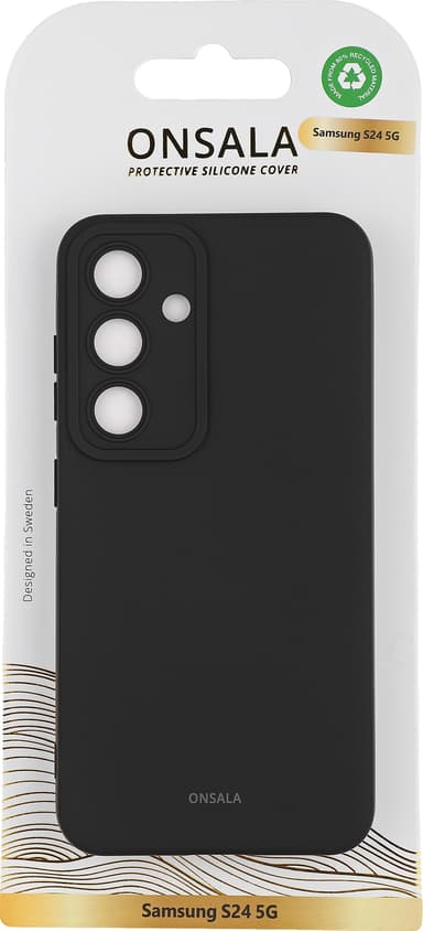 Onsala Samsung Galaxy S24 silikonfodral (svart)