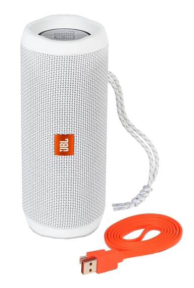 JBL Flip 4 trådlösa högtalare (vit)