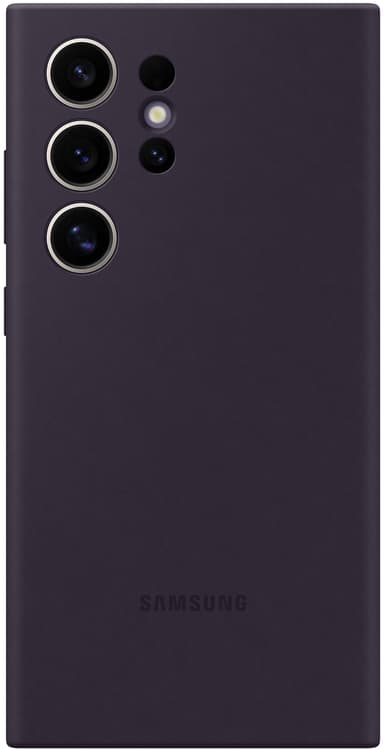 Samsung Galaxy S24 Ultra Silikonskal (mörklila)