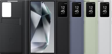 Samsung Galaxy S24 Ultra Smart View Plånboksfodral (svart)