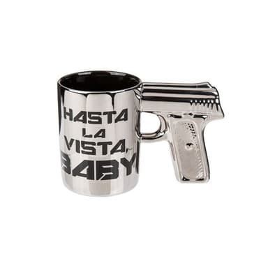 Mugg med pistolgrepp - Hasta la vista baby