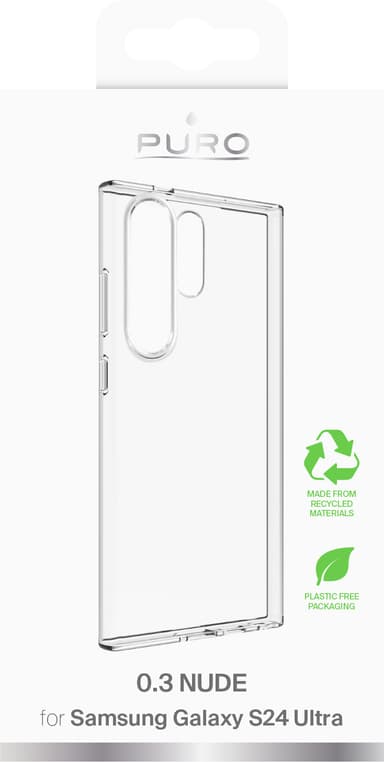 Puro 0.3 Nude Samsung Galaxy S24 Ultra skal (transparent)