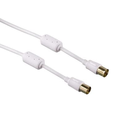 Hama Antennkabel koaxial 95 dB (3m) vit