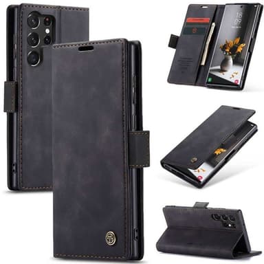 CaseMe Smart Magnet FlipCase Samsung Galaxy S24 Ultra - Svart
