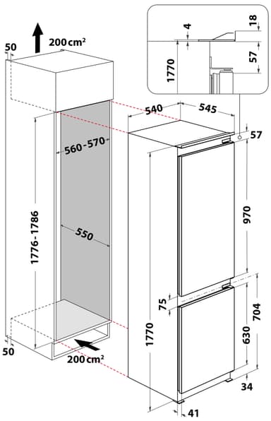 Whirlpool Kyl/Frys ART 66112 (integrerad)