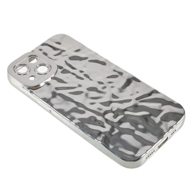 Till iPhone 15 TPU-skal Elektropläterad Rynkad - Silver