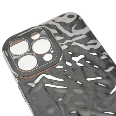 Till iPhone 15 Pro Max TPU-skal Elektropläterad Rynkad - Silver