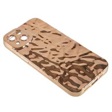 Till iPhone 15 TPU-skal Elektropläterad Rynkad - Guld