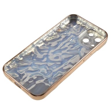 Till iPhone 15 TPU-skal Elektropläterad Rynkad - Guld