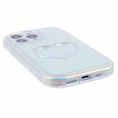 För iPhone 15 Pro Max Fodral Skal TPU 3D-effekt hjärtform
