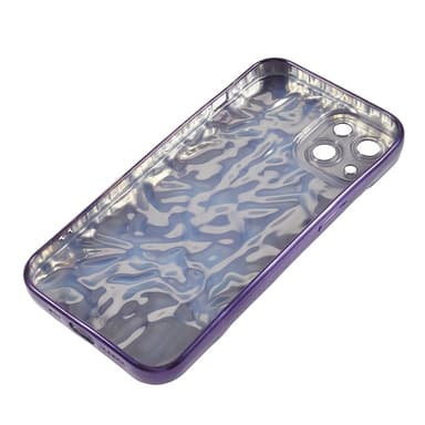 Till iPhone 15 TPU-skal Elektropläterad Rynkad - Rosa