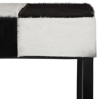 WOMO-DESIGN Barstol Sopron 35x75 cm Äkta läder och metall