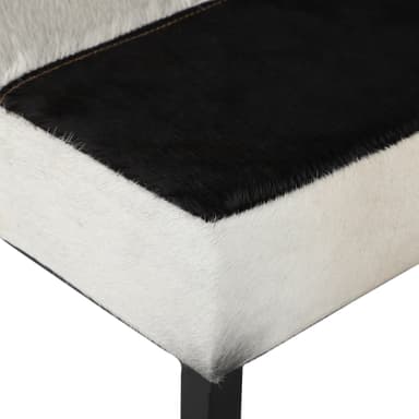 WOMO-DESIGN Barstol Sopron 35x75 cm Äkta läder och metall