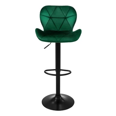 Barstol 2 st. grön sammetsklädd, 59-79cm ML-Design