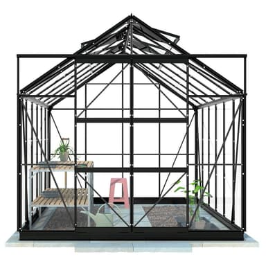 Lykke Växthus Hybrid 9,7m2, svart