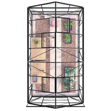 Lykke Växthus Hybrid 11,3m2, svart