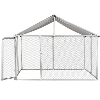 Trekker hundgård med tak, 3 x 3m