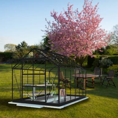 Lykke Växthus Hybrid 9,7m2, svart