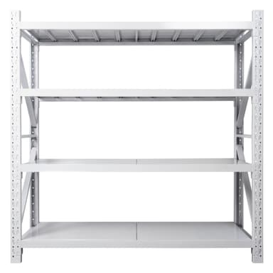 Fornorth Lagerhylla 1600kg, 200x60x200cm, Vit