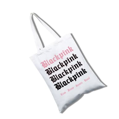 Multi-purpose Shopping Bags Tote Bags Svart rosa