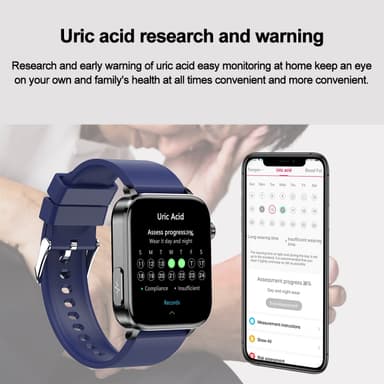 Smart klocka med puls, sömnmonitor, stegräknare IP68