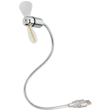Hama USB-fläkt med färgad LED-belysning