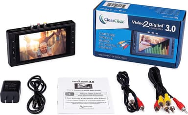Video och Audio till digital omvandlare 5"" skärm VCR, VHS , AV, RCA, Hi8, Camcorder, DVD, Gaming Systems, kassettband