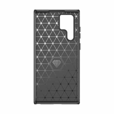 Borstat silikon skal Samsung Galaxy S24 Ultra - Svart