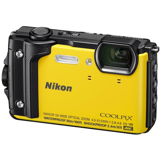 Nikon CoolPix W300 kompaktkamera (svart/gul)