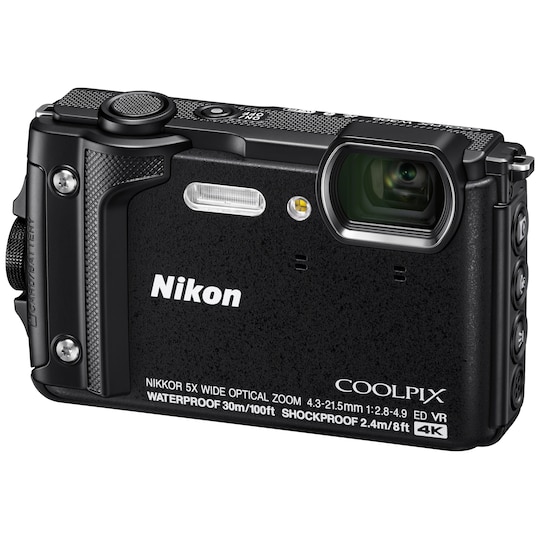 Nikon CoolPix W300 kompaktkamera (svart)
