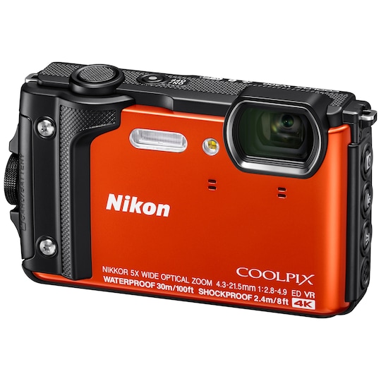 Nikon CoolPix W300 kompaktkamera (svart/orange)
