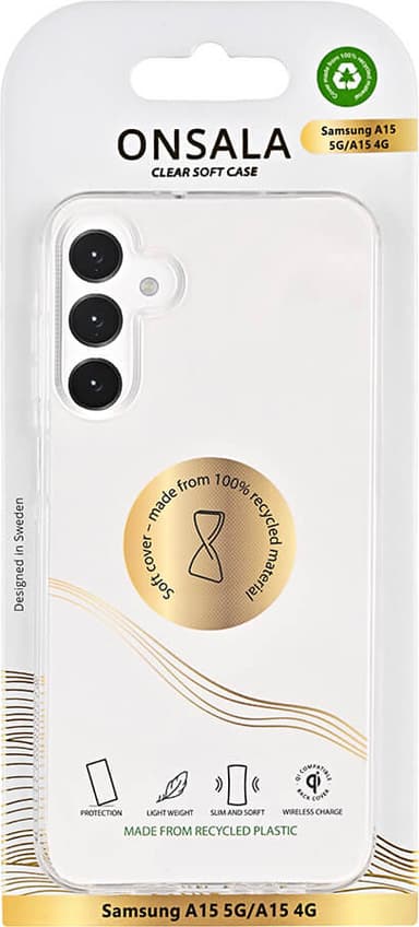 Onsala Samsung Galaxy A15 fodral (klart)