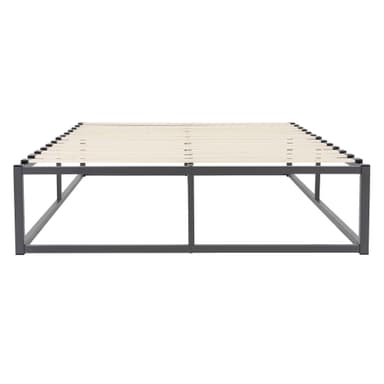 ML Design Metal Bed 120x200cm stålram med slitsad ram, antracit