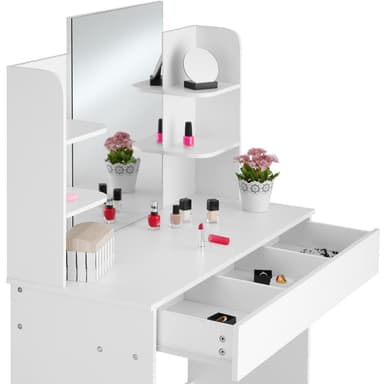 tectake Sminkbord Camille - vit