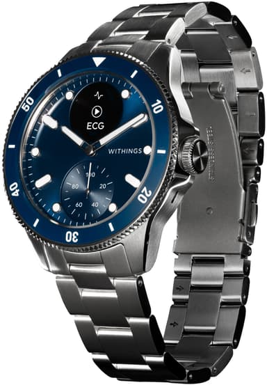 Withings ScanWatch Nova hybridklocka 42 mm (blå)