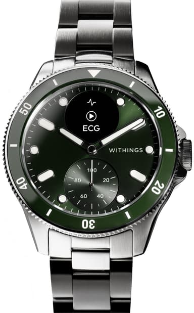 Withings ScanWatch Nova hybridklocka 42 mm (grön)