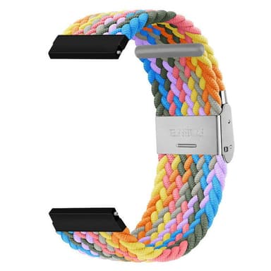 Flätat klockarmband TicWatch 2 - Light rainbow