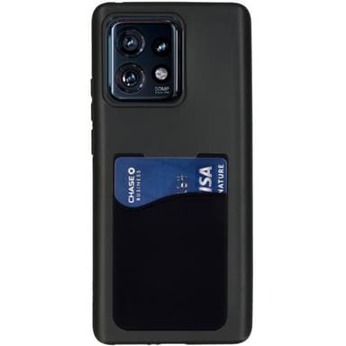 Silikon skal med korthållare Motorola Edge 40 Pro - Svart