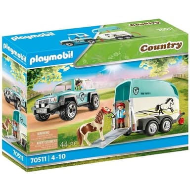 Playmobil Bil med hästtrailer