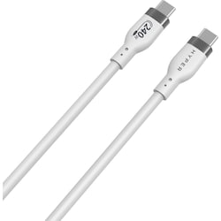 Hyper HyperJuice USB-C till USB-C laddningskabel 2 m (vit)