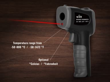 Witt IR-termometer till pizza 48651012 (svart)