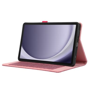 Samsung Galaxy Tab A9+ Vikbart fodral korthållare Tygtextur