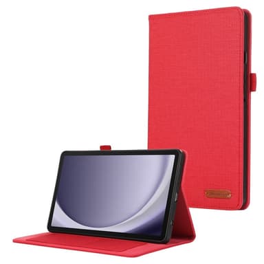 Samsung Galaxy Tab A9 Vikbart fodral korthållare Tygtextur