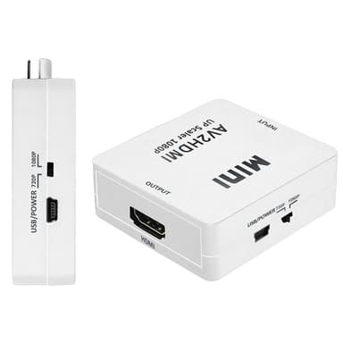 Mini Composite RCA CVBS AV till 720P 1080P HDMI Converter Adapter